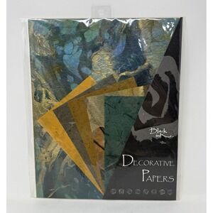 Black Ink Decorative Paper Pack - Autumn IN-9912 - (5) 8x10" &  (5) 4x6" #2